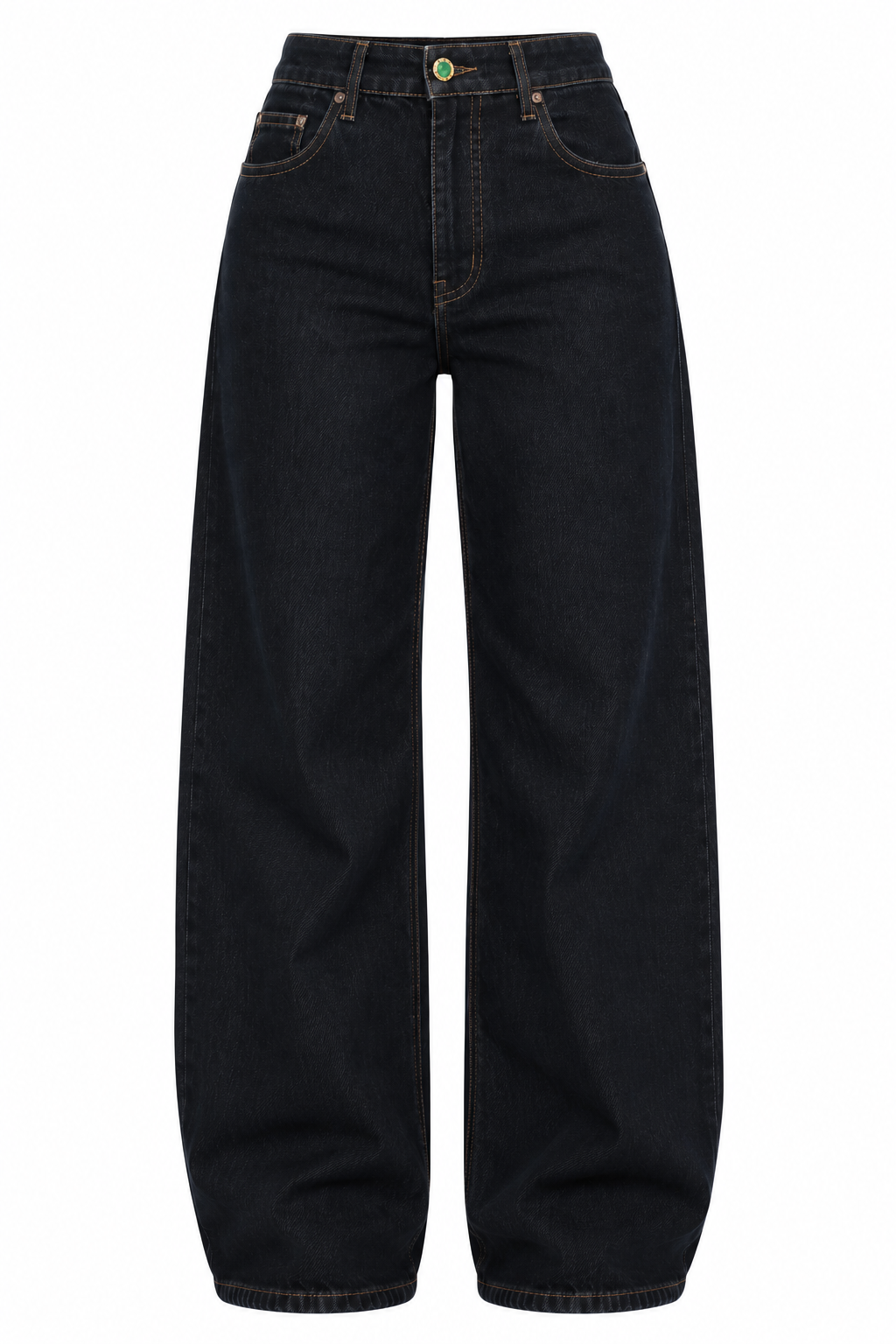 Jean large denim brut