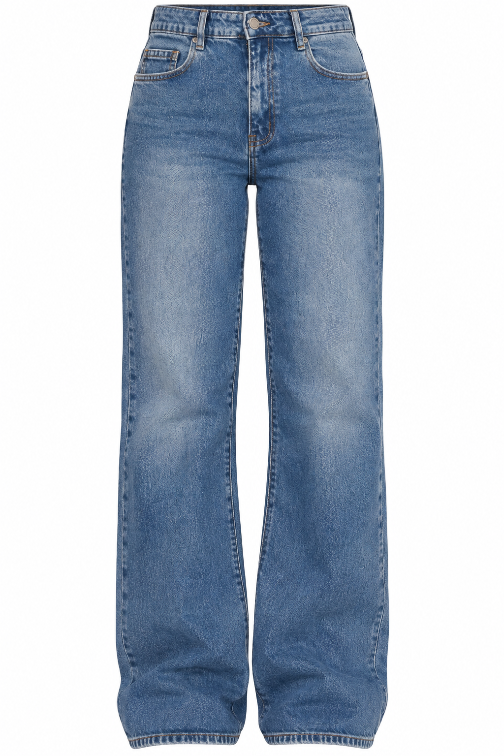 Jean large bleu délavé