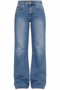 Jean large bleu délavé