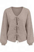 Gilet en maille à nouettes