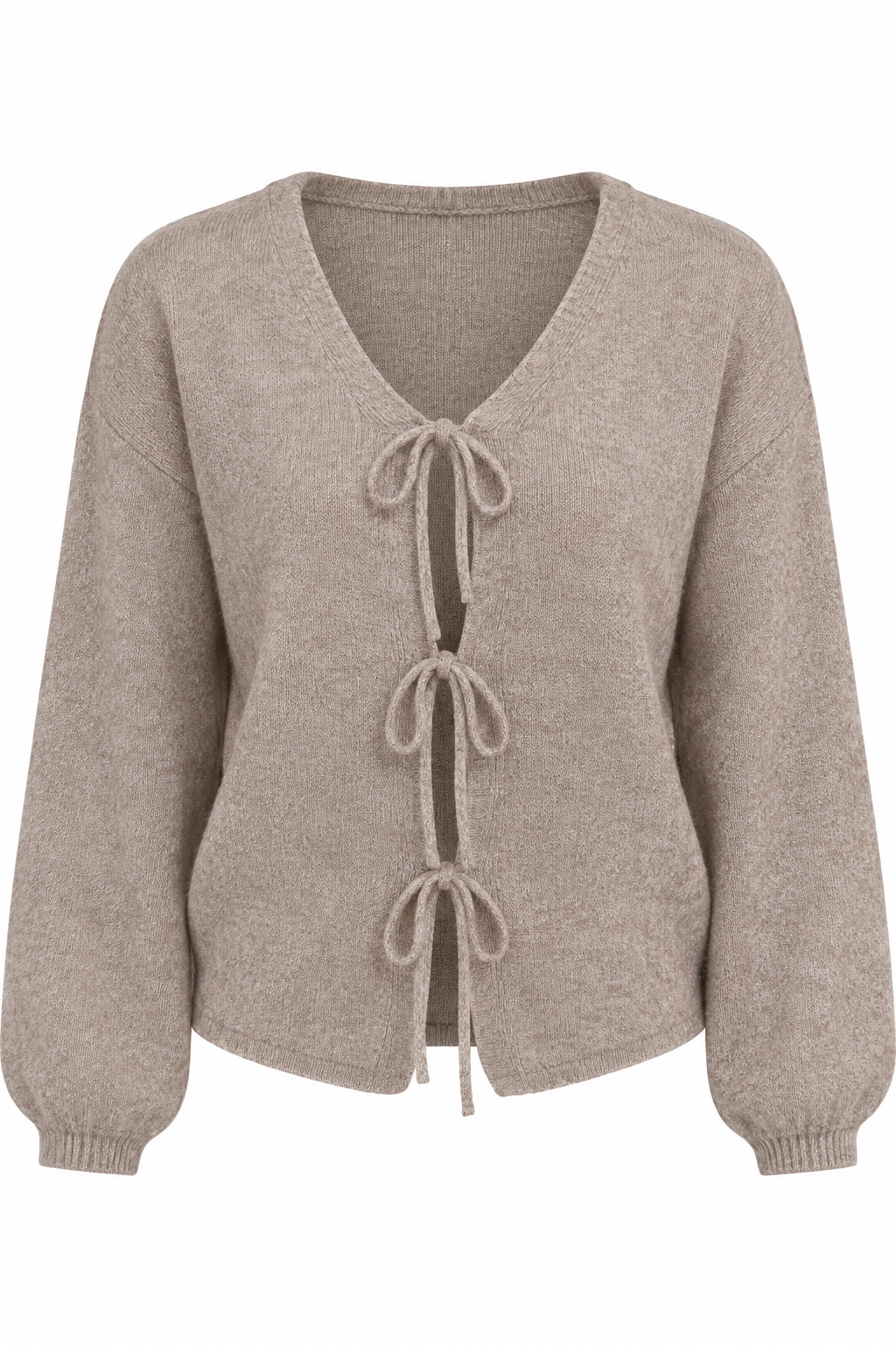 Gilet en maille à nouettes