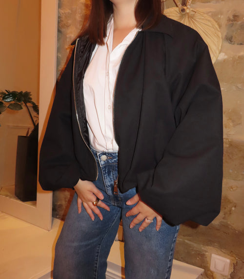 Blouson oversize à manches ballon